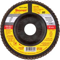 Flap-disc, Disco de Desbaste/acabamento, 4.1/2" - 115 mm, Reto Tipo A, G 80, Fds115-80nf Starrett OstenVonder Flap-disc, Disco de Desbaste/acabamento, 4.1/2" - 115 mm, Reto Tipo A, G 80, Fds115-80nf Starrett OstenVonder