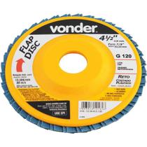 Flap Disc Reto 4.1/2 G120 (C.Plas) Vonder Flap Disc Reto 4.1/2 G120 (C.Plas) Vonder