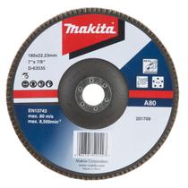 Flap Disco 180 x 22.23 mm Grão A80 Makita Flap Disco 180 x 22.23 mm Grão A80 Makita