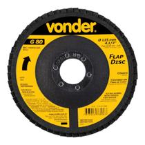 Flap Disco Cônico 4.1/2" Grão 80 C.Fibra - 1224412081