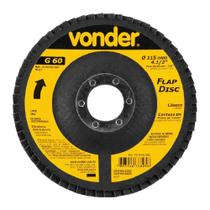 Flap Disco De Desbaste Cônico, 4.1/2 Pol. Grão 60, Vonder
