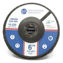 Flap Discs Benchmark Abrasives Premium High Density 15cm 120G