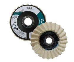 Flap Feltro Polimento Sobreposto D5/H25 Fibra 115mm G-wendt