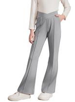 Flare Pants blibean para meninas de 6 a 7 anos, uniforme escolar elegante Flare Pants blibean para meninas de 6 a 7 anos, uniforme escolar elegante