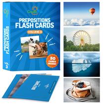 Flash Cards CreateFun 50 Preposition Vol 3 Kids with Games