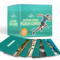 Flash Cards CreateFun Action Verbs 200 Vocabulary Builder