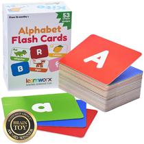 Flash Cards learnworx Alphabet 52 ABC para crianças de 1 a 4 anos