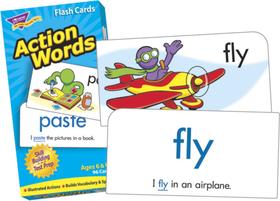 Flash Cards Trend Enterprises Action Words Skill Drill