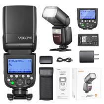 Flash de Câmera Godox V860III-N TTL GN60 Bateria 2600mAh Flash de Câmera Godox V860III-N TTL GN60 Bateria 2600mAh