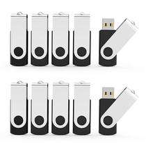 Flash Drives Aiibe 32GB USB 2.0, pacote com 20 unidades, pretas