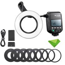 Flash em anel LED macro Speedlite GODOX MF-R76 76Ws 660 Flashes