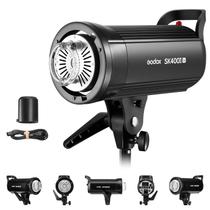 Flash estroboscópico de estúdio Godox SK400II-V 400Ws com LED 10W