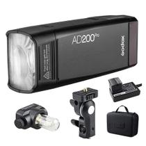 Flash estroboscópico GODOX AD200 Pro e AD200Pro II 200Ws 2.4G