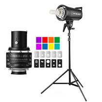 Flash Estúdio Godox Sk400ii Com Tripé + Kit Lente Projeção Gelatina E Efeito Janela Flash Estúdio Godox Sk400ii Com Tripé + Kit Lente Projeção Gelatina E Efeito Janela