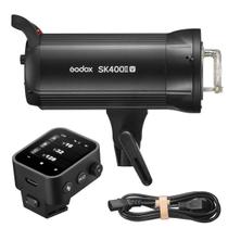 Flash Estúdio Godox SK400II V 220V com Disparador Sem Fio X3 para Camera Nikon