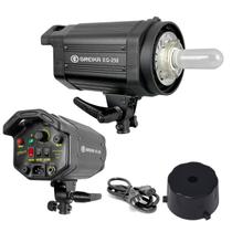 Flash Estúdio Tocha 250W para Fotos ensaios, retratos Greika EG-250