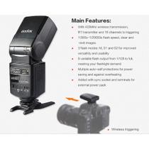 Flash Godox TT520 II com disparador de Rádio