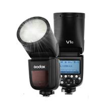 Flash Godox V1-C Cabeça Redonda E-TTL SpeedLight para Canon