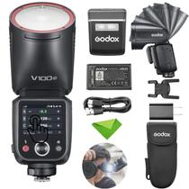 Flash Godox V100C 100 Ws TTL sem fio para Canon EOS Flash Godox V100C 100 Ws TTL sem fio para Canon EOS