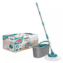 Flash Limp MOP5010 - Mop FIT Giratório, Medidas Balde - 22 cm x 39 cm x 20,5 cm, Cabo com refil - 35 cm x 35 cm x 104 cm