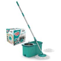 Flash Limp mop7824 mop giratório pró com 2 refis 9 litros cor verde