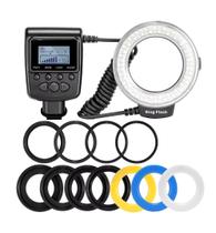 Flash Ring 46 Leds Macro HD130 Led De Luz Para Nikon Canon Dslr Camera