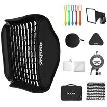 Flash Softbox e suporte Godox S2 S-Type para câmera Speedlite
