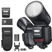 Flash Speedlight Godox V100c 2.4ghz Ttl Para Câmeras Canon