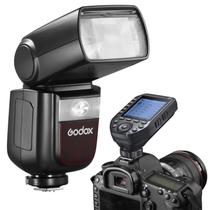 Flash Speedlight Godox V860iiic Ttl Hss + Rádio Flash Godox Xproii - Para Canon Flash Speedlight Godox V860iiic Ttl Hss + Rádio Flash Godox Xproii - Para Canon