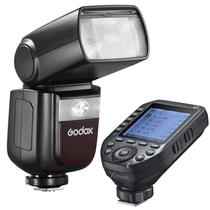 Flash Speedlight Godox V860iiin Ttl Hss + Rádio Flash Godox Xproii - Para Nikon