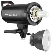 Flash Tocha Estúdio Godox Sk300 Ii 220v + Panela Refletora 18cm