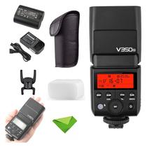 Flash TTL GODOX V350N para Nikon 1/8000s GN36 HSS 0,1s-1,7s Tempo de reciclagem com bateria de 2000mAh 500 vezes Flash de potência total para Nikon D500 D3100 D3200 D3300 D3400 D5300 D5300 D5600 D7100 D7200 D7500 (V350-N)