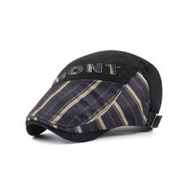 Flat Cap Mont Listrped para homens em algodão ou jeans Flat Cap Mont Listrped para homens em algodão ou jeans