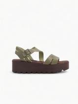 Flat Form Couro - Verde