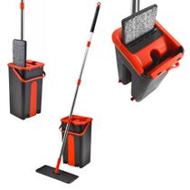 Flat Mop Rodo Lava e Seca Esfregão com Balde para 05 Litros Flat Mop Rodo Lava e Seca Esfregão com Balde para 05 Litros