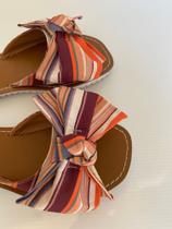 Flat Rasteirinha Laço Listra JUMP Flat Rasteirinha Laço Listra JUMP