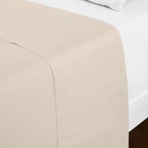 Flat Sheet Mellanni Iconic Collection King Size Sand