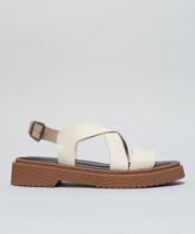 Flat Tratorada Couro x - Offwhite