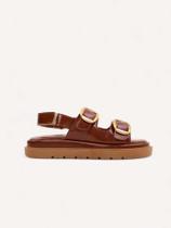 Flatform Fivela - Caramelo