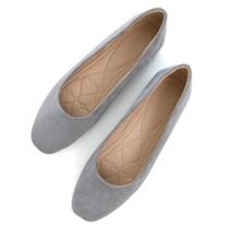 Flats SAILING LU Grey para mulheres, bico quadrado tamanho 8 Flats SAILING LU Grey para mulheres, bico quadrado tamanho 8