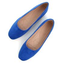 Flats SAILING LU Royal Blue para mulheres tamanho 10 Material vegano