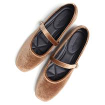 Flats Stunner Velvet feminino Mary Jane Brown tamanho 38 (7)
