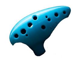 Flauta Azul Zelda Ocarina Of Time 12 Furos Som Perfeito - SNS3D