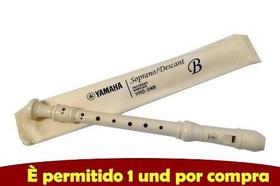 Flauta Doce Barroca Soprano Em Abs Yrs24b Yamaha C/ Estojo