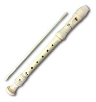 Flauta Doce Barroca Soprano Spring Marfim Sg-flb Flauta Doce Barroca Soprano Spring Marfim Sg-flb