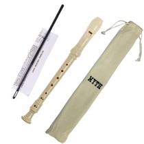Flauta Doce Barroca Soprano Zaidans Tennessee Com Bag E Vareta De Limpeza Cor Bege