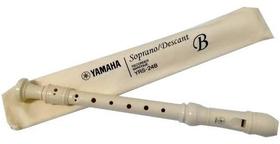 Flauta Doce Barroca Yamaha Soprano Em Abs C/ Estojo Yrs24b