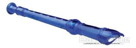 Flauta Doce Germanica Soprano Dó Azul Transparente - Dolphin