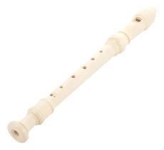 Flauta Doce Germânica Soprano Marfim Capa Tecido Flauta Doce Germânica Soprano Marfim Capa Tecido