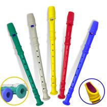 Flauta Doce Infantil Brinquedo Instrumento Plástico Barato F114